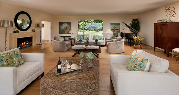 1685 Fernald Point Lane living room 2, a Montecito beachfront home