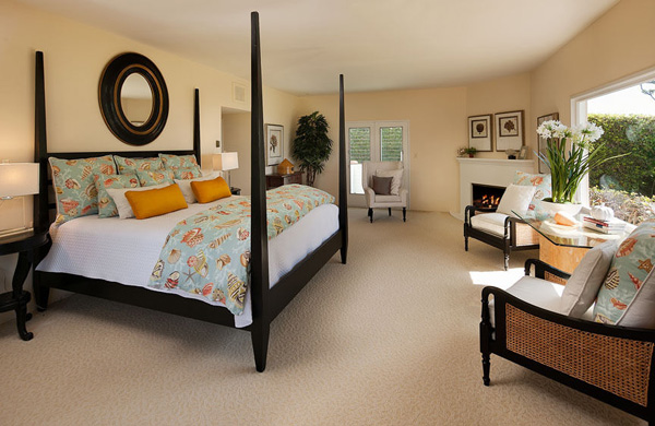 1685 Fernald Point Lane master bedroom 2, a Montecito beachfront home