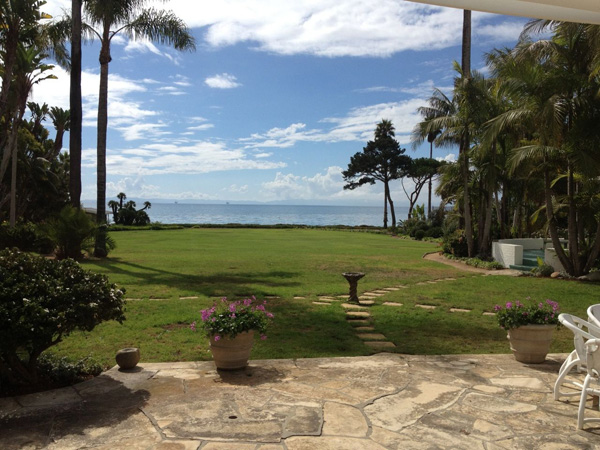 1685 Fernald Point Lane view, a Montecito beachfront home