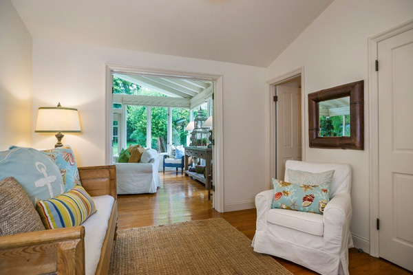1130 Channel Drive den, a beach home on Butterfly Beach in Montecito