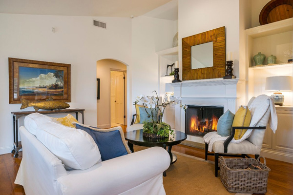 1130 Channel Drive family room 2, a beach home on Butterfly Beach in Montecito