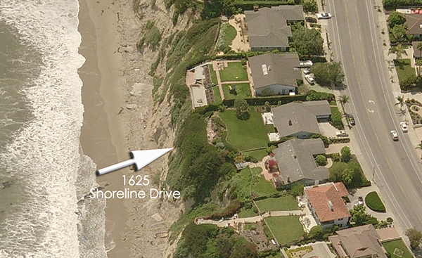 1625 Shoreline Drive aerial 1